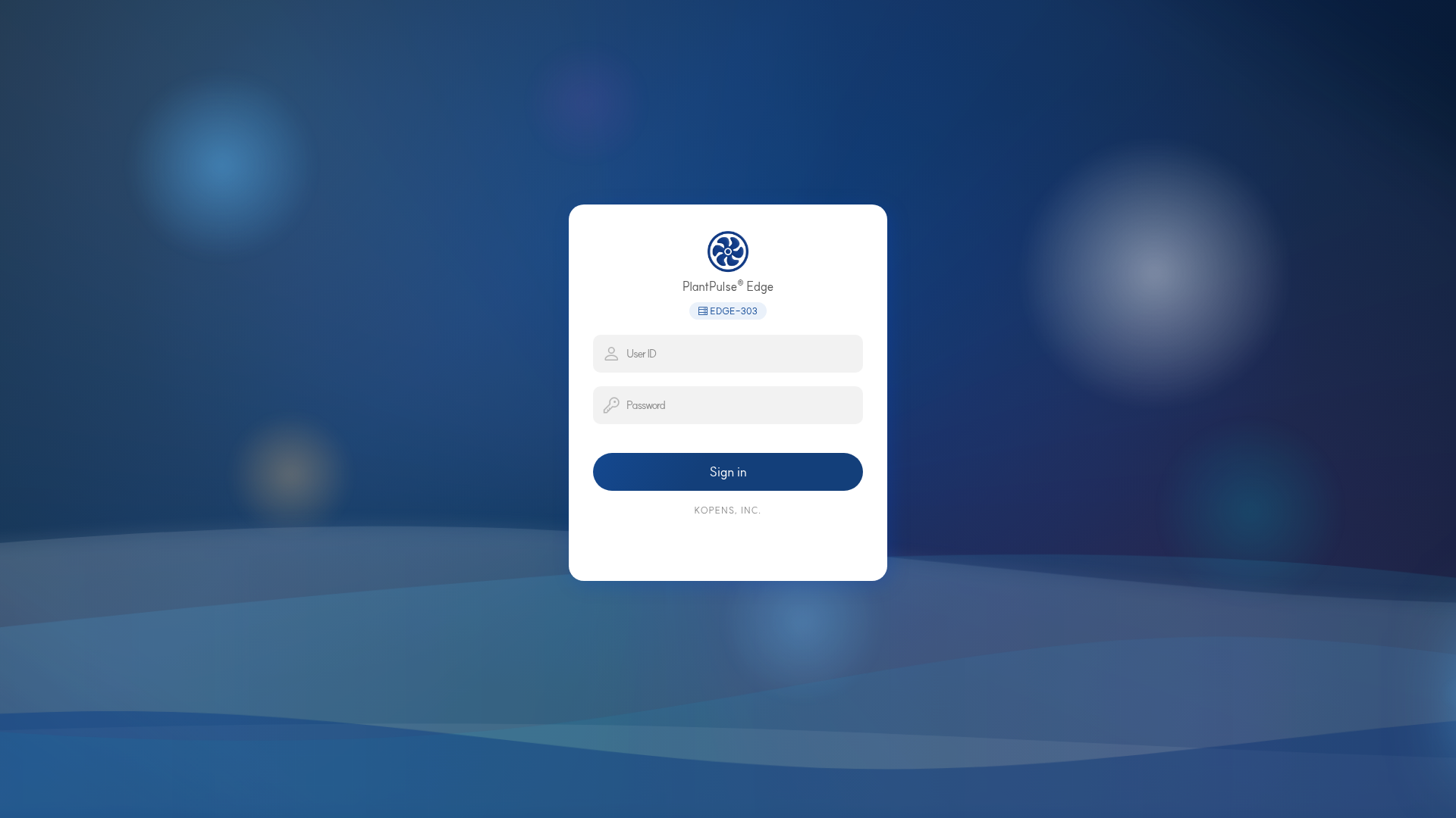 Edge login screen